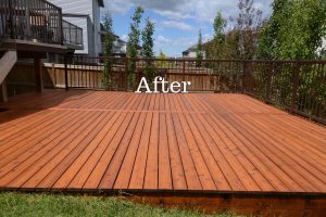 Cedar deck completed restoration