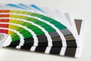 Pitcture of a paint color chart