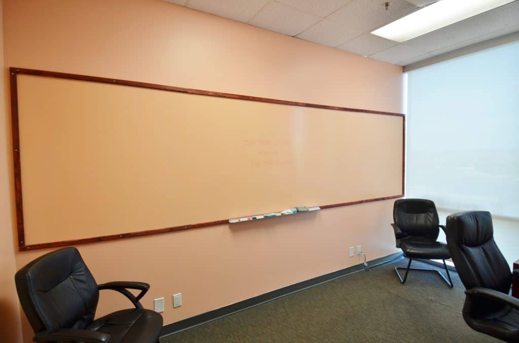 IdeaPaint Dry Erase paint installed for Calgary business