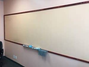 wall with Ideapaint applied